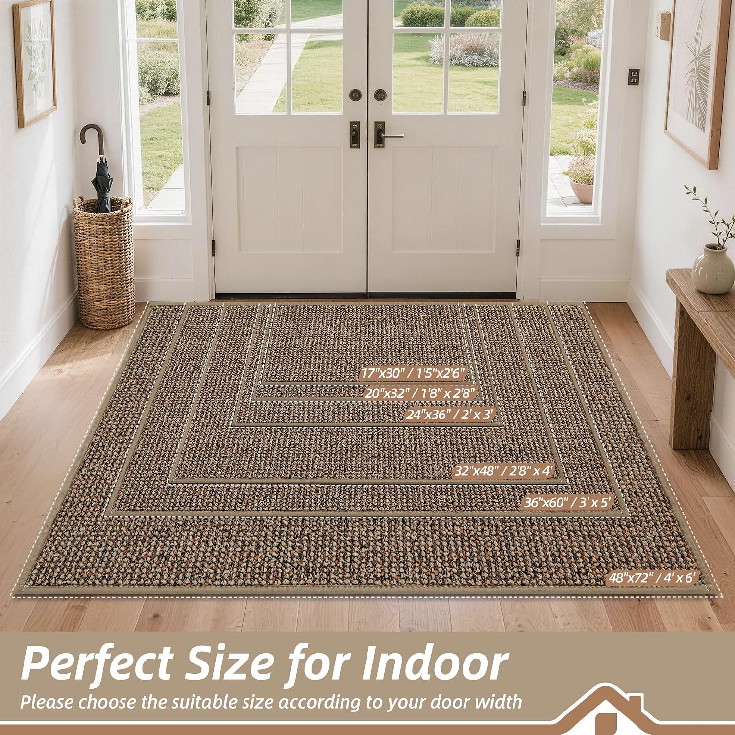 3. Trap Dirt, Mud, and Moisture at the Threshold with a Low-Profile Entry Mat