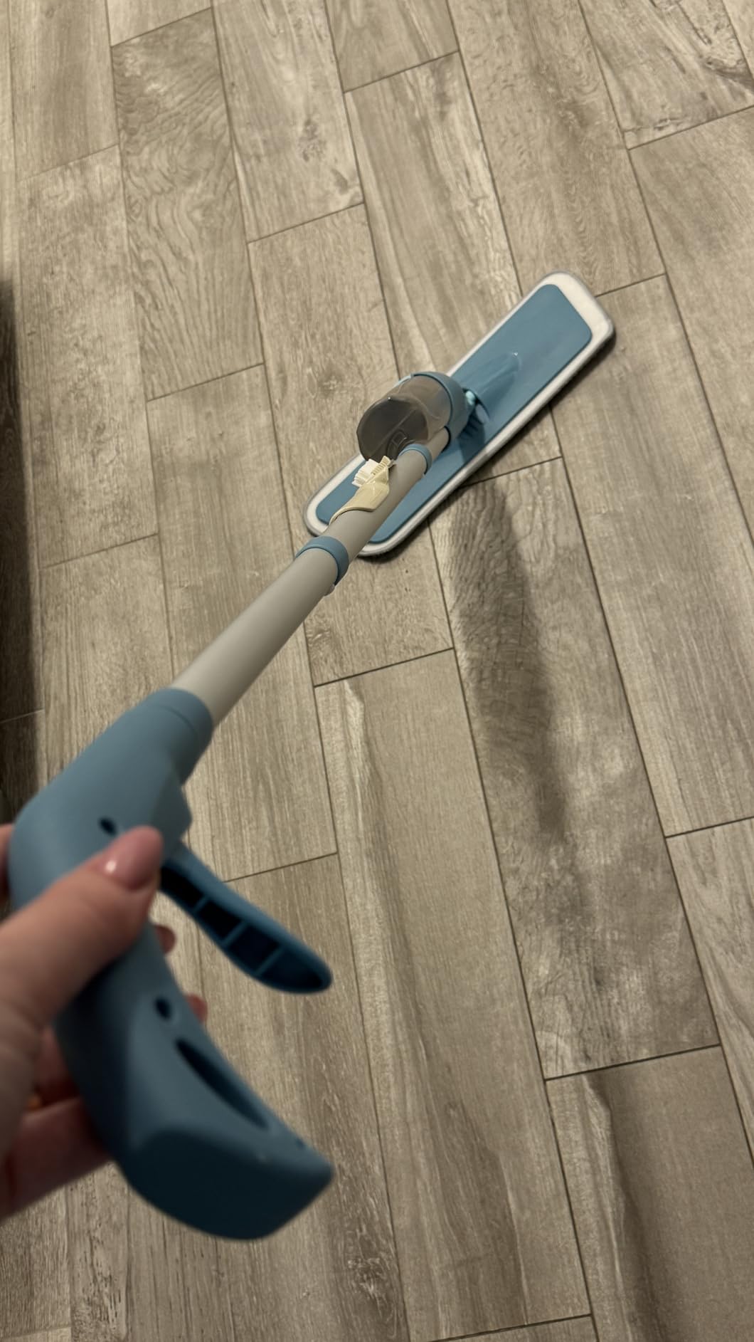 7. Mop Hardwood Floors Streak-Free Without a Bucket Using a Spray Mist Mop
