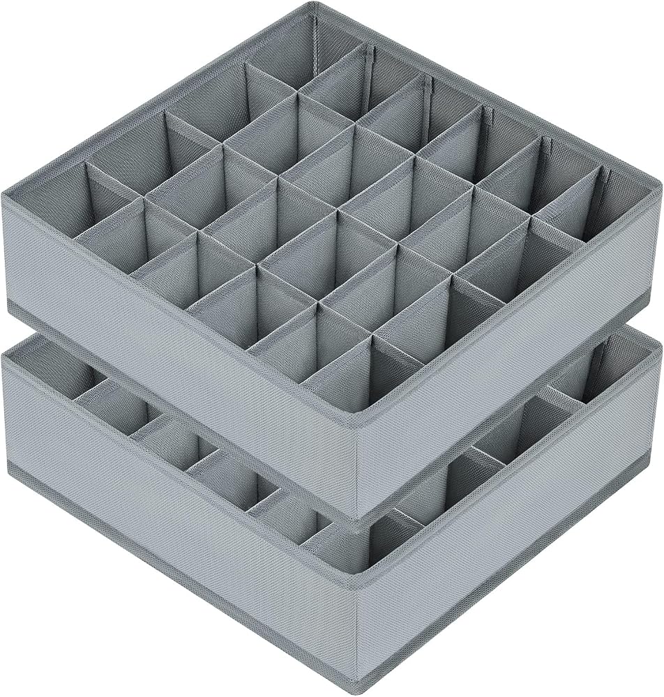 9. Roll Underwear and Socks Neatly with Interlocking Honeycomb Organizers