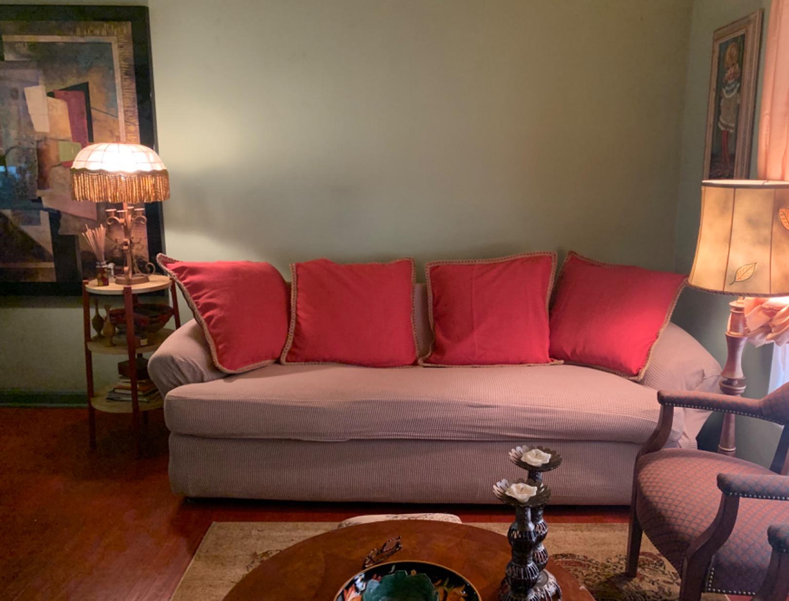 5. Soften Sofa Leather with Breathable Natural French Flax Pillow Covers