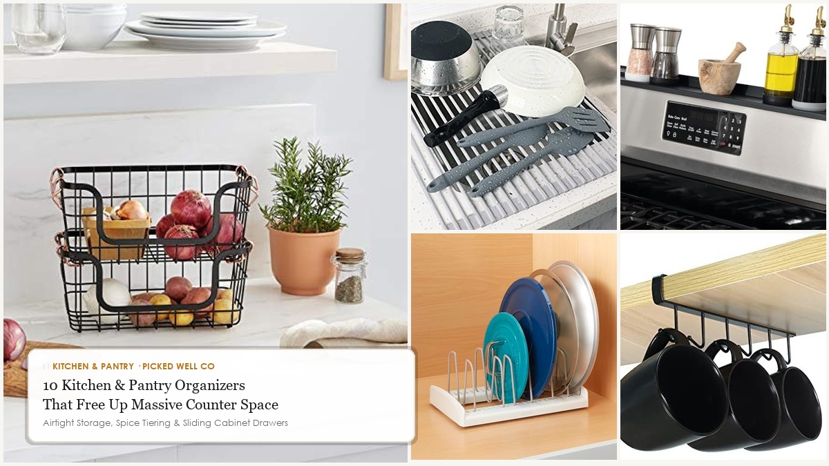 10 Kitchen & Pantry Organizers That Free Up Massive Counter Space