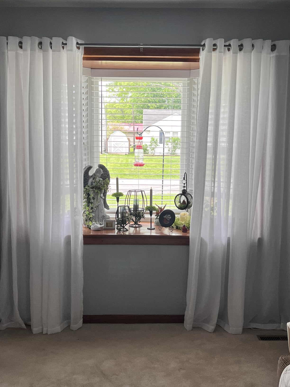 6. Soften Daylight Beautifully with Textured Linen-Look Light-Filtering Curtains