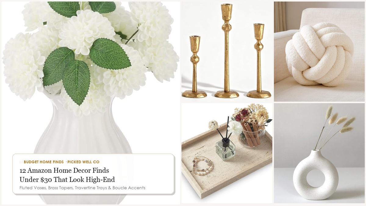 12 Chic Amazon Home Decor Finds Under $30 That Look Expensive
