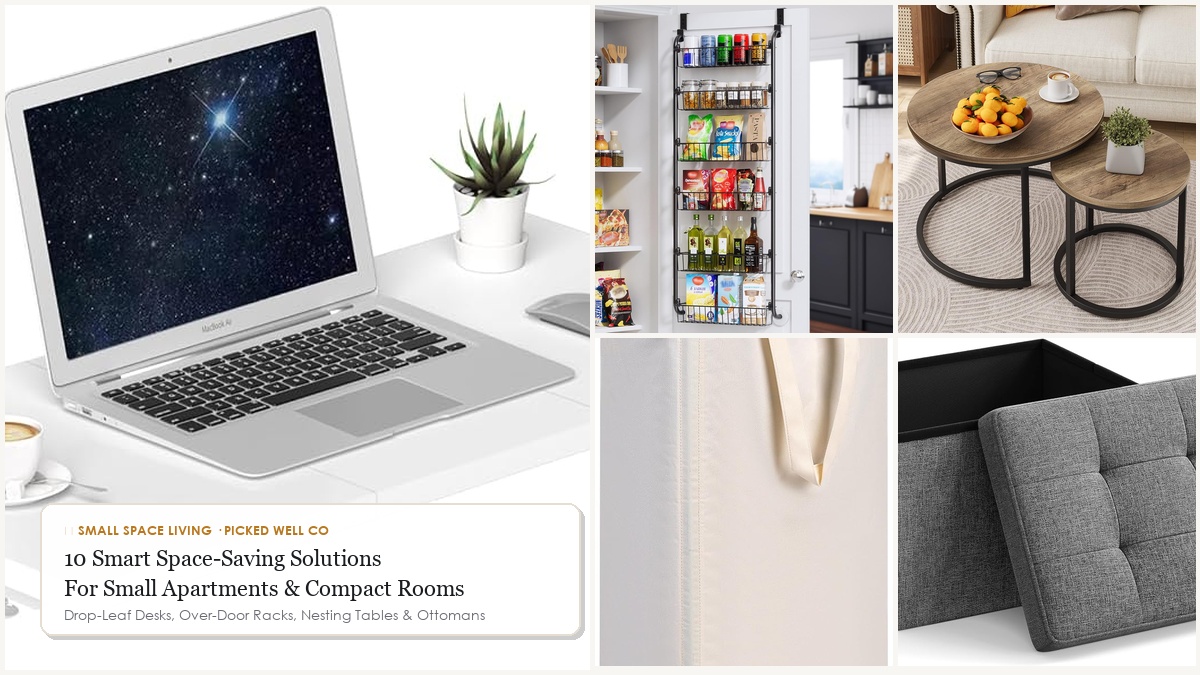 10 Smart Space-Saving Solutions for Small Apartments and Compact Rooms