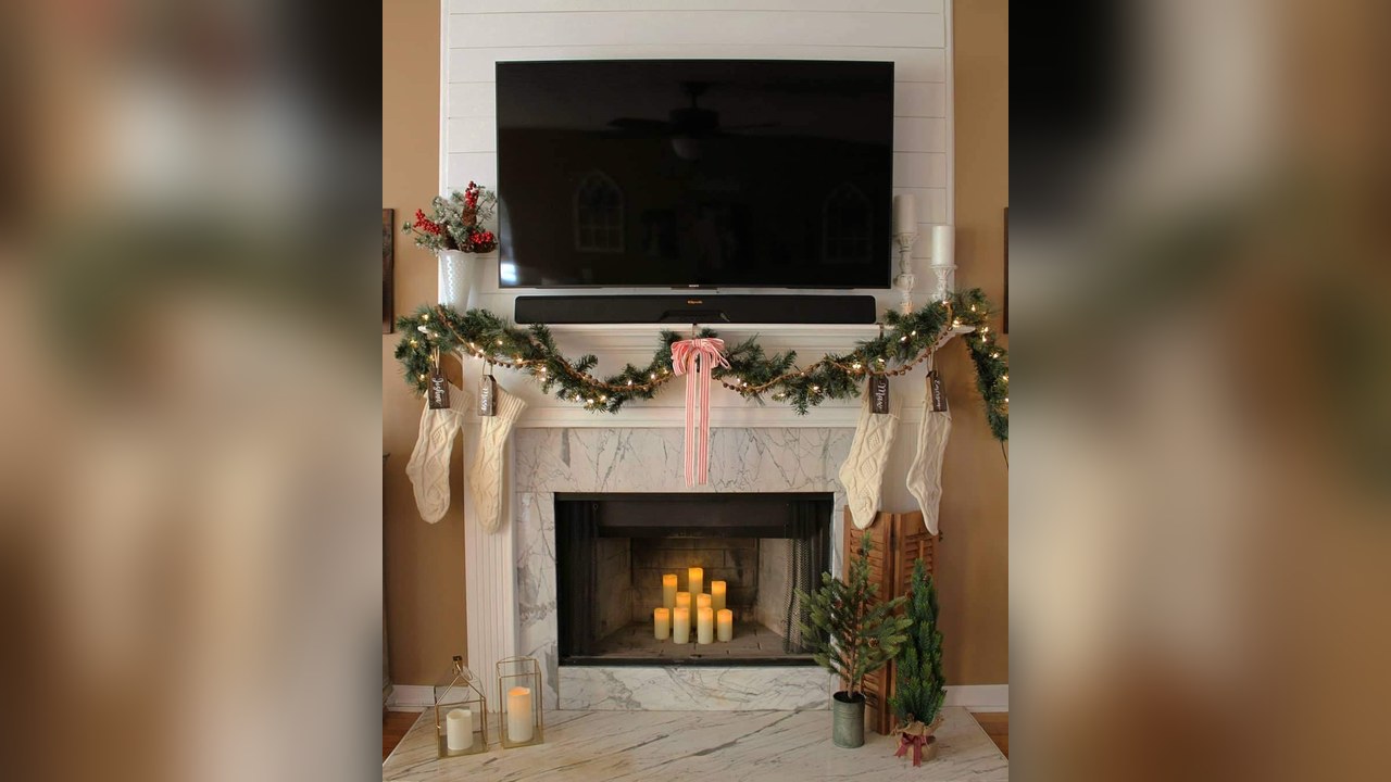 ivory cable knit Christmas stockings set of 4