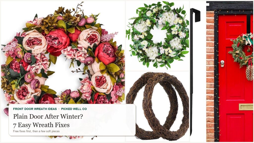 My Front Door Looks Plain After Winter: 7 Front Door Wreath Ideas