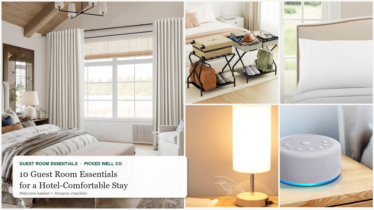 10 Guest Room Essentials for a Hotel-Comfortable Stay