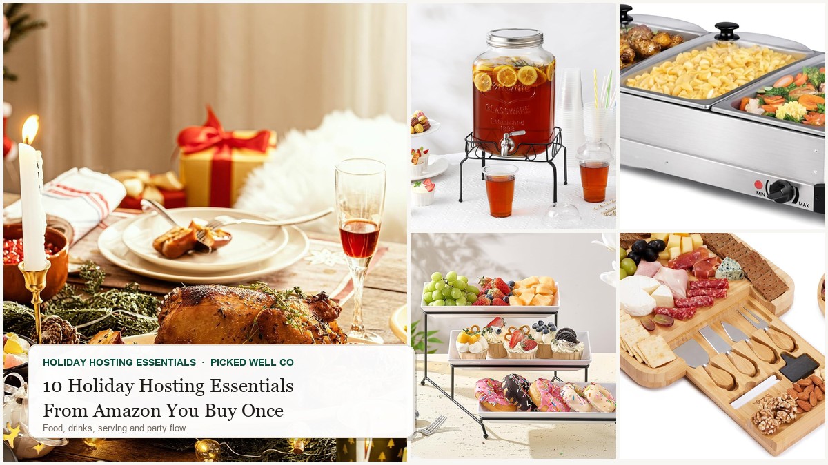 10 Holiday Hosting Essentials You Buy Once and Reuse