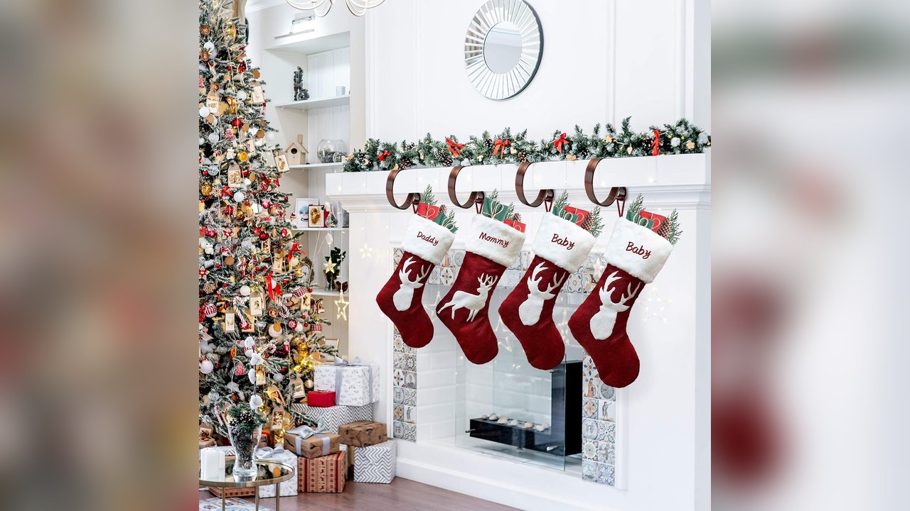 mantel stocking holders pack of 4