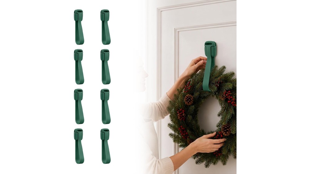 reusable silicone adhesive Christmas garland hooks