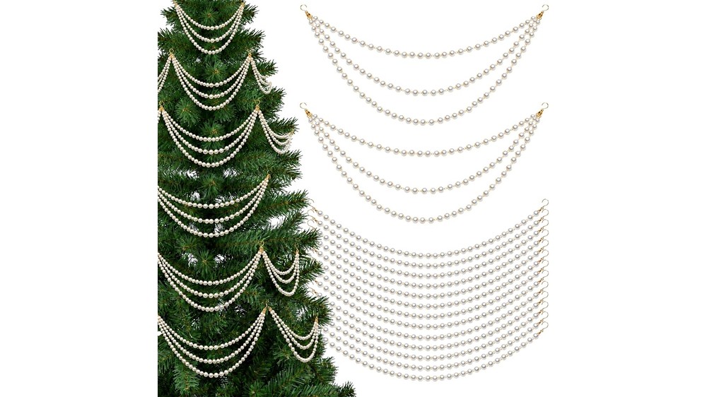 30 piece faux pearl garland strand set