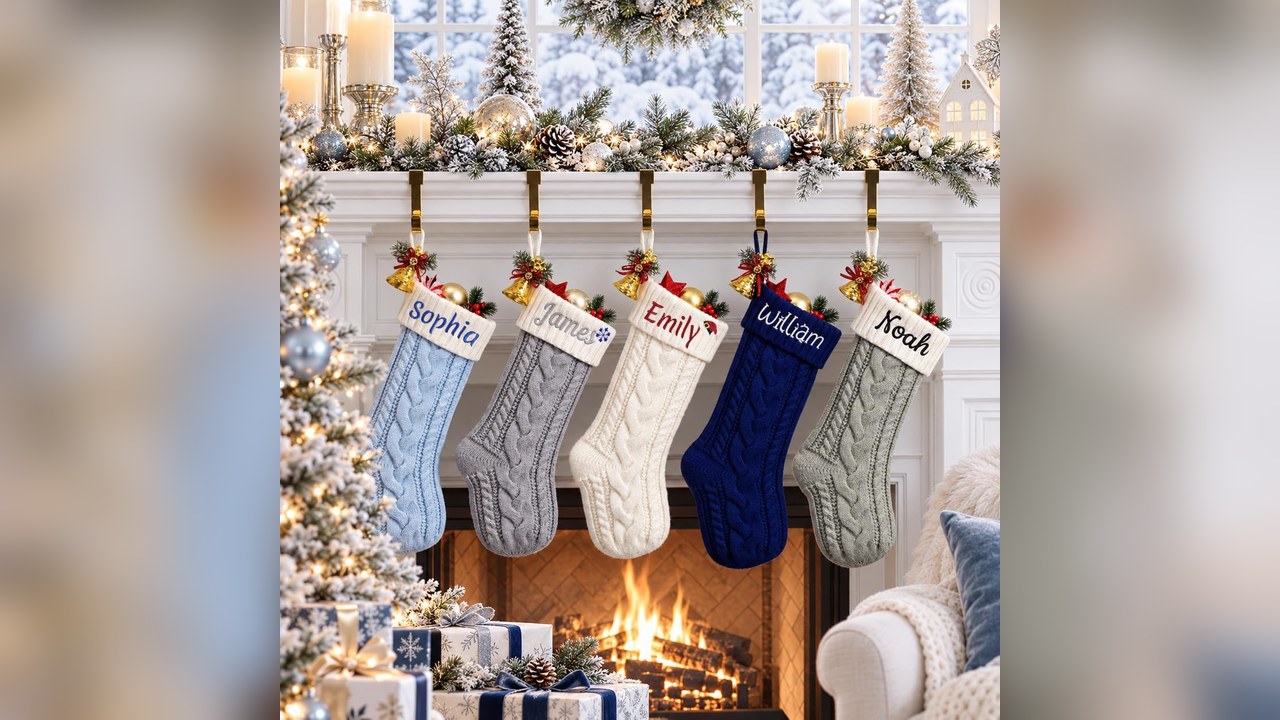 personalized embroidered Christmas stocking