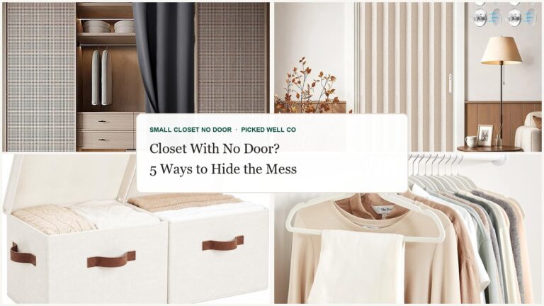 Small Closet No Door? 5 Ways to Hide the Mess That Actually Work