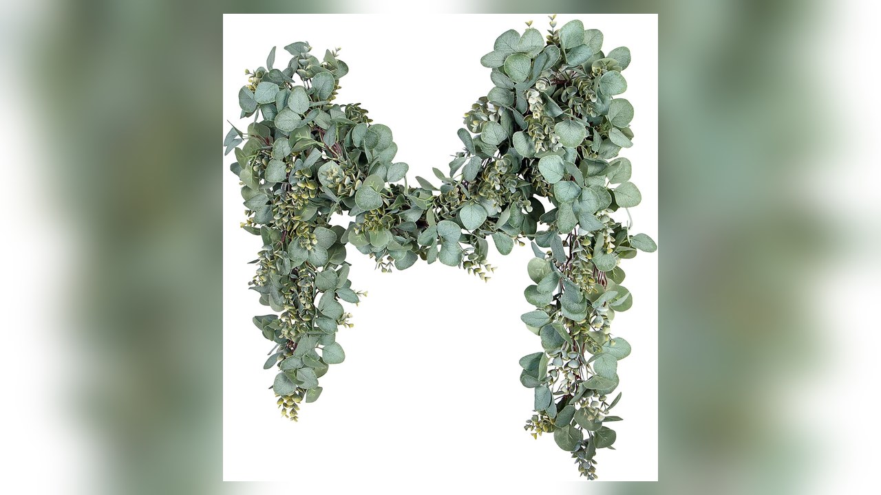 lush faux eucalyptus garland