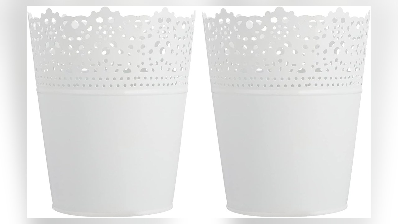 2 pack rustic metal flower vase